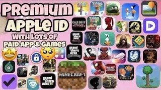 Unlocked premium apple id with paid games and apps 2021