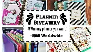 Planner Giveaway!!! |Pick any planner you want!|