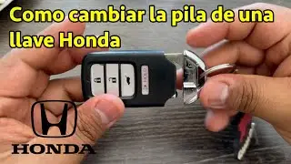 Como cambiar la pila de una llave de un auto Honda