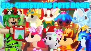 ❄ Making 50+ Christmas pets neon in adopt me! ☃️
