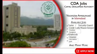 CDA. JOBS 2020|CDA Hospital Jobs Islamabad