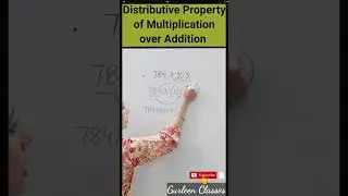 Distributive Property of Multiplication #mathstrick #gurleenclasses #shorts #shortsvideo