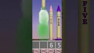 Crayons Count Backwards 10 to 1