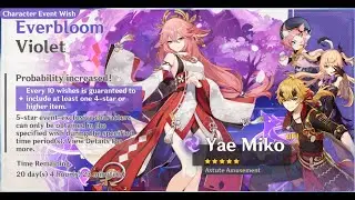 Genshin Impact - Wishing on Yae Miko Banner