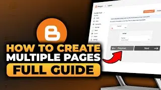How To Create Multiple Pages in Blogger (FAST & EASY) | Create Multiple Pages On Blogger