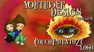 THUMBNAIL ART -- Couch Potatoze Logo [Time Lapse]