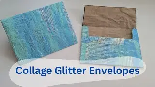 Collage glitter envelope