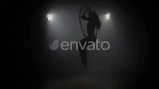 Young Girl Performs the Acrobatic Elements in the Air Ring 008 | Stock Footage - Envato elements