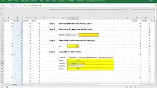 Excel - Multiple response set table and bar chart