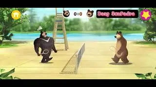 Masha and the bear - time to play badminton  {4}