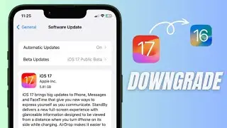 Downgrade iOS 17 to iOS 16 iTunes | Remove iOS 17 | Downgrade iOS 17 With Computer