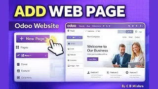 How to Add a Web Page in Odoo Website | Complete Odoo 19 Tutorial | C B Mishra