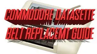 Commodore 64 VIC20 Datasette Tape Drive Belt Replacement and Test