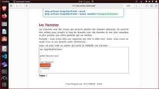Laravel9 V64 : Utiliser les Factorys (1)