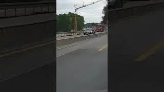 Lkw gebrannt A7 Kassel richtung Hannovra