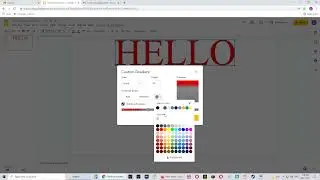 Google Slides - Word Art - How to create gradient text, and a text outline,...