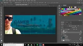 Criar capa para pagina do Facebook com texto transparente - Photoshop
