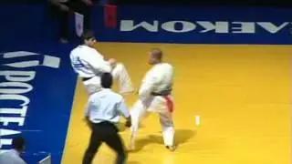 Шамсудин Абдурашидов _ отборочный бой Чемпионата мира 2005 по Кёкусин кан каратэ
