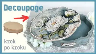 Easy box [decoupage tutorial - subtitles]