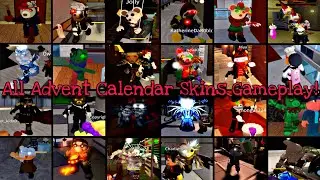 All Advent Calendar Skins Gameplay In Roblox Piggy!