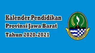 Kalender Pendidikan Provinsi Jawa Barat Tahun 2020-2021