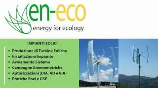 Impianti eolici - En Eco energy for ecology