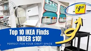 Top 10 IKEA Finds Under $10 || Craft Room Storage || IKEA Deals