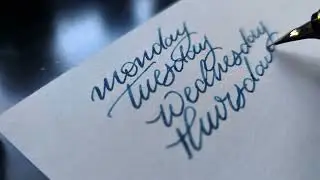Writing with the Pilot Falcon fountain pen