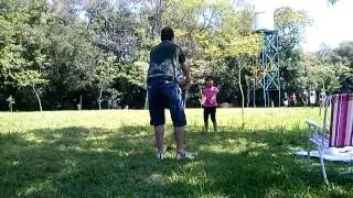 Pai e filha brincando