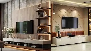 10 افكار في تصميم خزانة التلفاز 2024 😍| أفكار مبتكرة ل بديل الرخام | Latest 10 TV Unit Design 2024