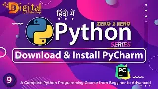 9- How To Download and Install Pycharm | Python Tutorial in Hindi