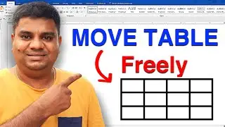 How to Move Table in Word [ Microsoft ]