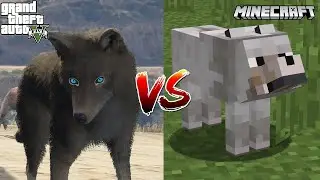 Wolf | GTA V vs. Minecraft