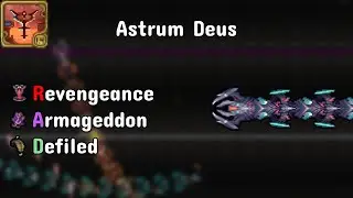 Terraria Calamity Mod - RAD Mode Astrum Deus