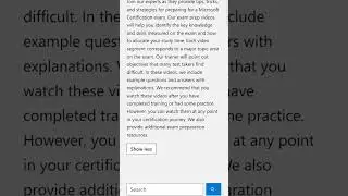 Microsoft Exam Readiness Zone