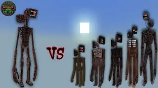 Siren Head (Kihec) (by PamitaMC) vs Other Siren Head Bosses | Minecraft Bedrock | Mob Battle