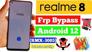 Realme 8 frp bypass Android 12 Without pc latest security Rmx3085 frp bypass Android 12 Without pc