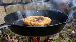 Primal Camping Bread (ancient recipe) ASMR
