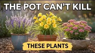 10 Lazy Perennials That THRIVE in Pots - No Maintenance Container Garden