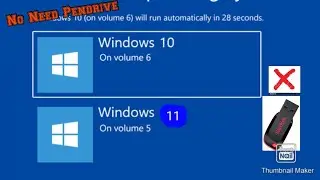 How to Dual Boot Win10+Win11 Without Pendrive Just Do it By EasyBcd