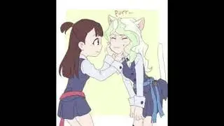 akko x diana fanart for the ship peeps and weebs