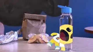 Bubba's Face Behind Bottle