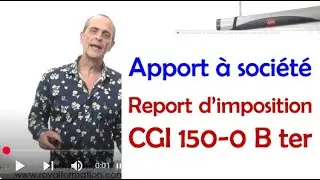 Report d'imposition de la plus-value CGI 150-0 B ter : Comment ? Pourquoi ? Pour qui ?