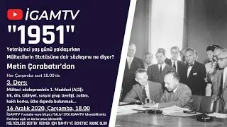 1951 - Ders #3: Mülteci Sözleşmesi 1. Madde A Fıkrası(2)