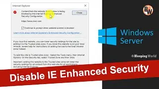 How to Disable Internet Explorer Enhanced Security on Windows Server 2022