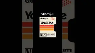 VHS YouTube logo #logo #retro #graphicdesign #youtube #shorts