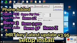 MRT key Latest update v3.95 setup install in tamil | Mrt New update | Phone Added Oppo A93 | F17 Pro