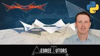 NEW COURSE LIVE - 3D Non-linear Cablenet Analysis in Python and Blender | DegreeTutors.com
