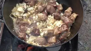 Украинский плов, на костре
