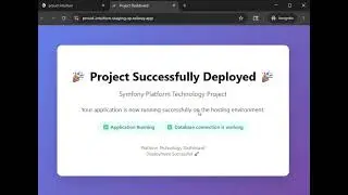 Symfony Project Deployment in Railway